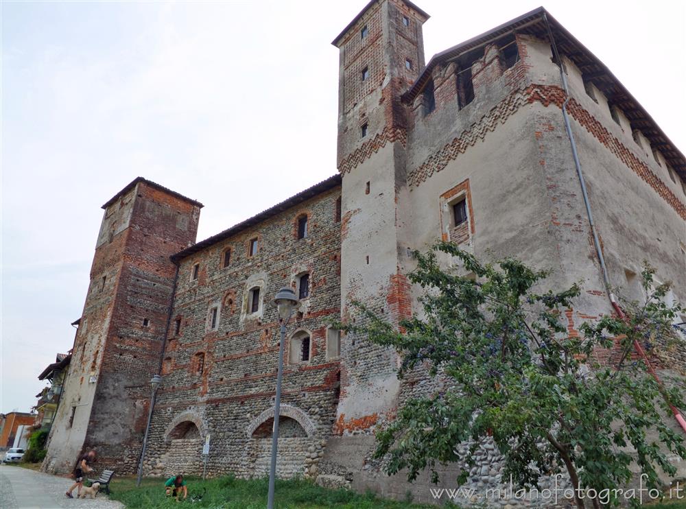 Lenta (Vercelli, Italy) - East side of the Castle Benedictine Monastery of San Pietro